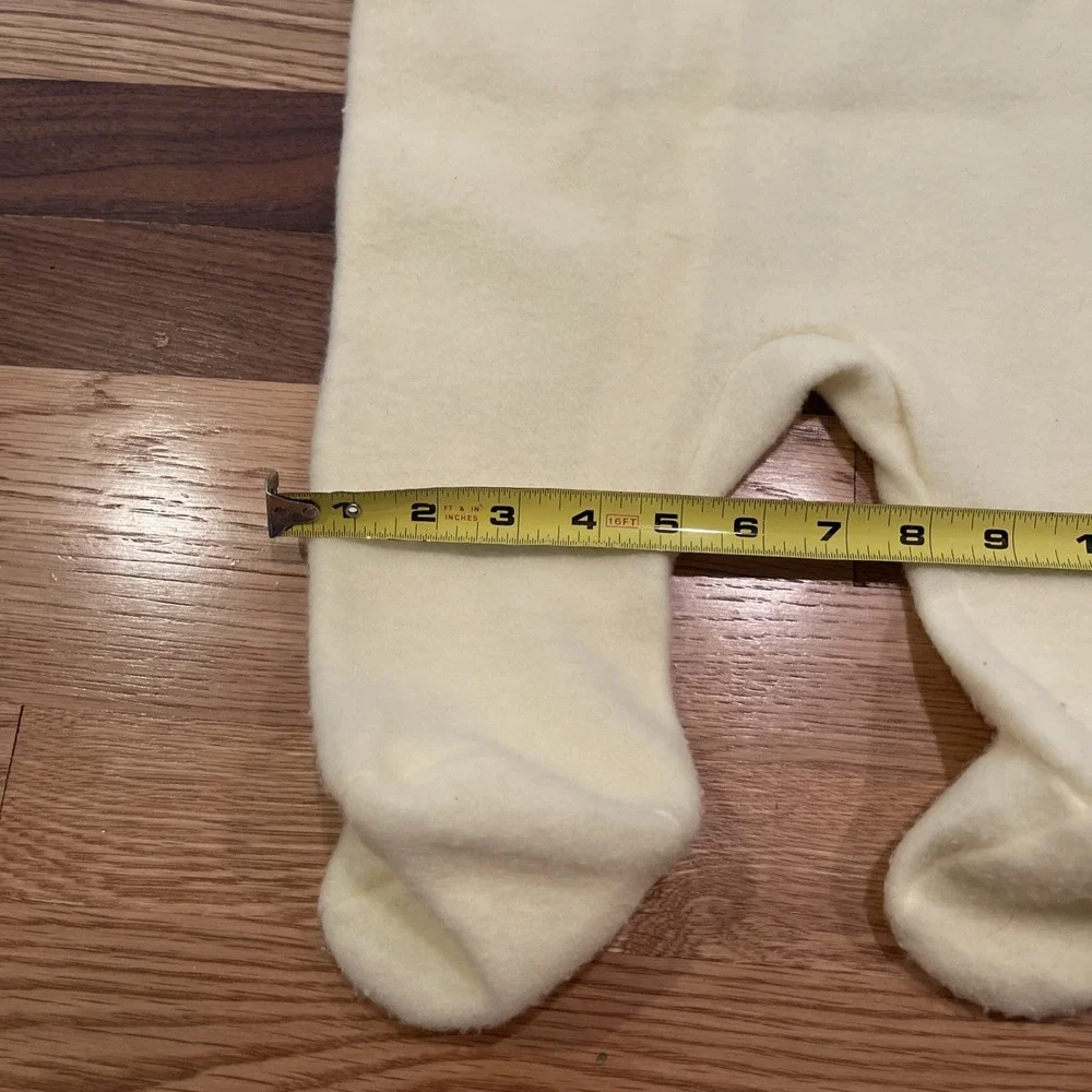 Vintage Carters Yellow Baby Bunting Winter Suit Fleece Size Small up to 20 lbs